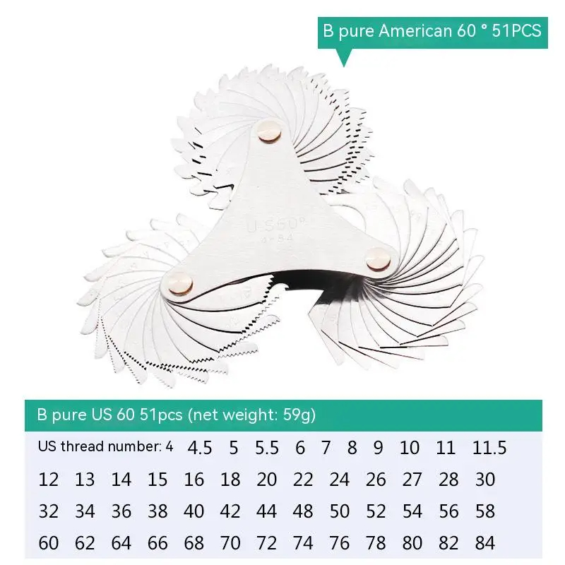 Thread gauge Thread thread gauge rib template thread gauge