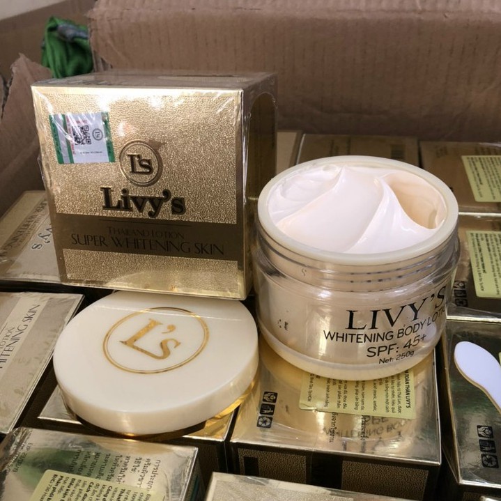 Kem dưỡng trắng body livy's vàng thái lan,250g