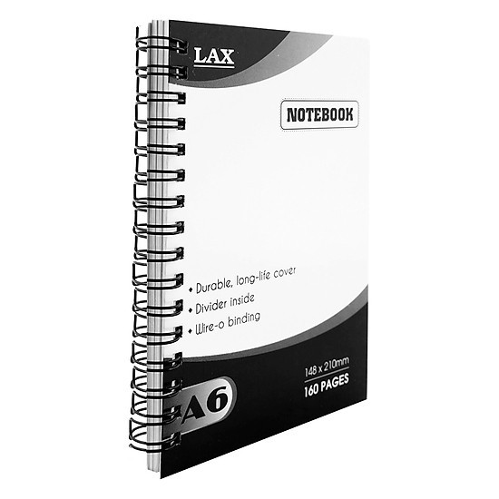 Sổ Lò Xo A6 LAX 160 Trang Bìa Giấy