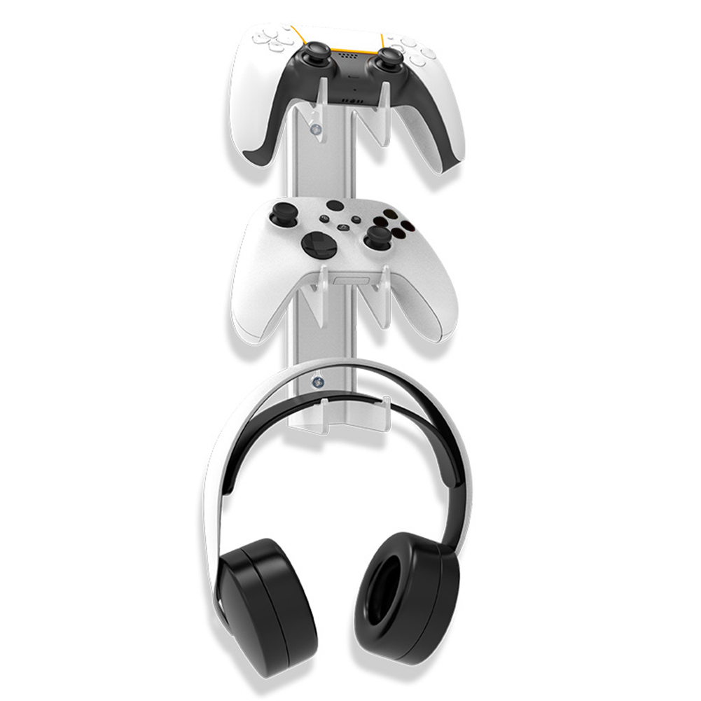 Transparent Game Controller Bracket Mount Space Saving Wall Mounted Game Controller Bracket Storage Rack for PS4/PS3/Xbox/Switch