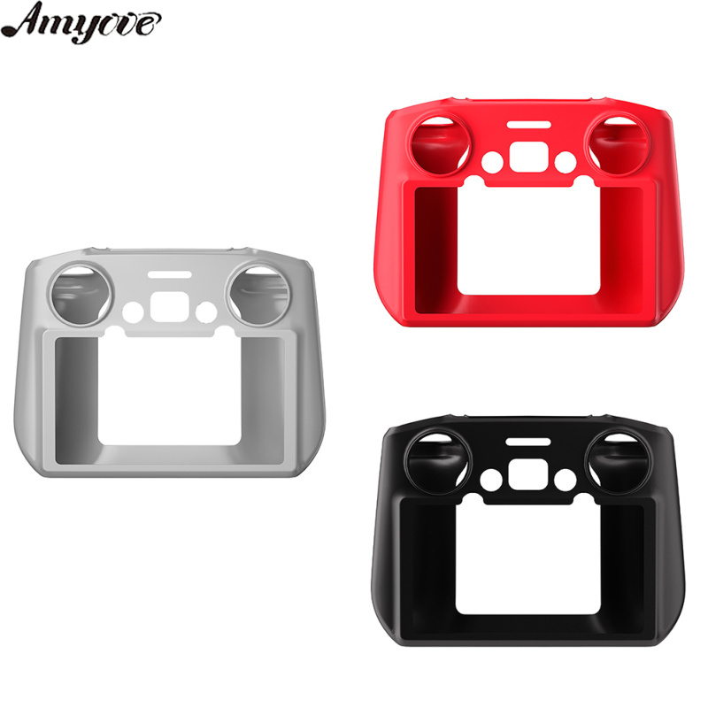 Protective Case Silicone Skin Cover Compatible For Dji Mini 3 Pro Rc With Screen Remote Control Dust Cover