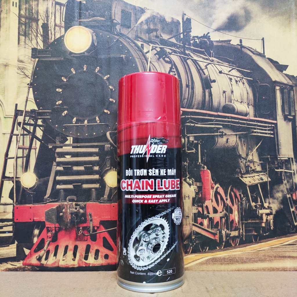 Chai dưỡng sên bôi trơn Thunder Chain Lube 400ml