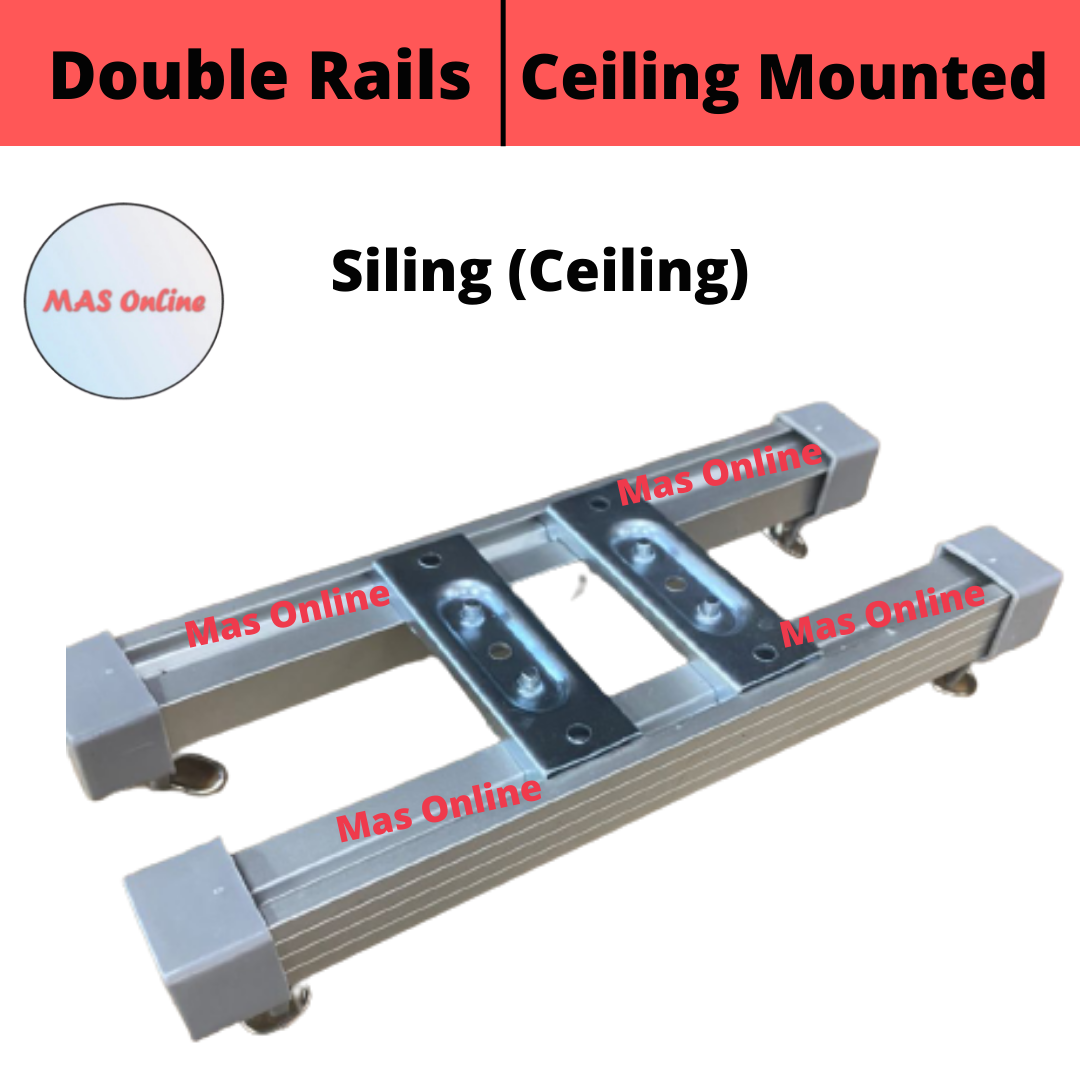 SUPER DOSO Double Set Besi Langsir Rod / Curtain Rail DIY Home