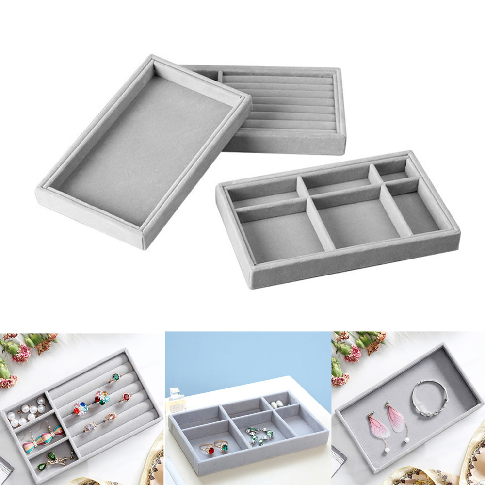 PULLBEAR Packaging 1Pc Gift Box Holder Display Tray Case Jewelry Case Jewelry Display Storage Box Organizer