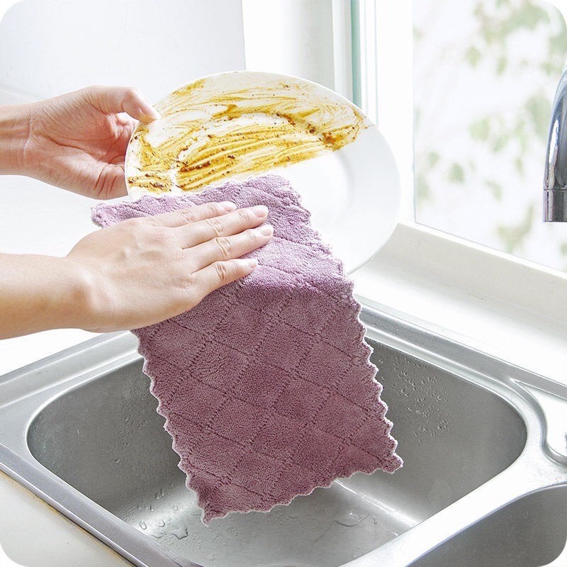Khăn Lau Bàn 2 Mặt Siêu Thấm Hút