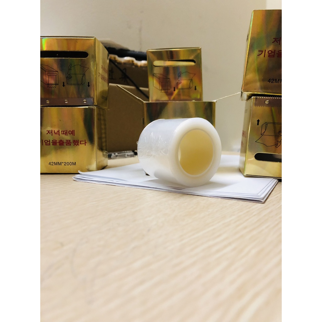 Cuộn nilong dễ bám - màng nilong ủ tê lông mày, môi, mí 42MM - 200MM