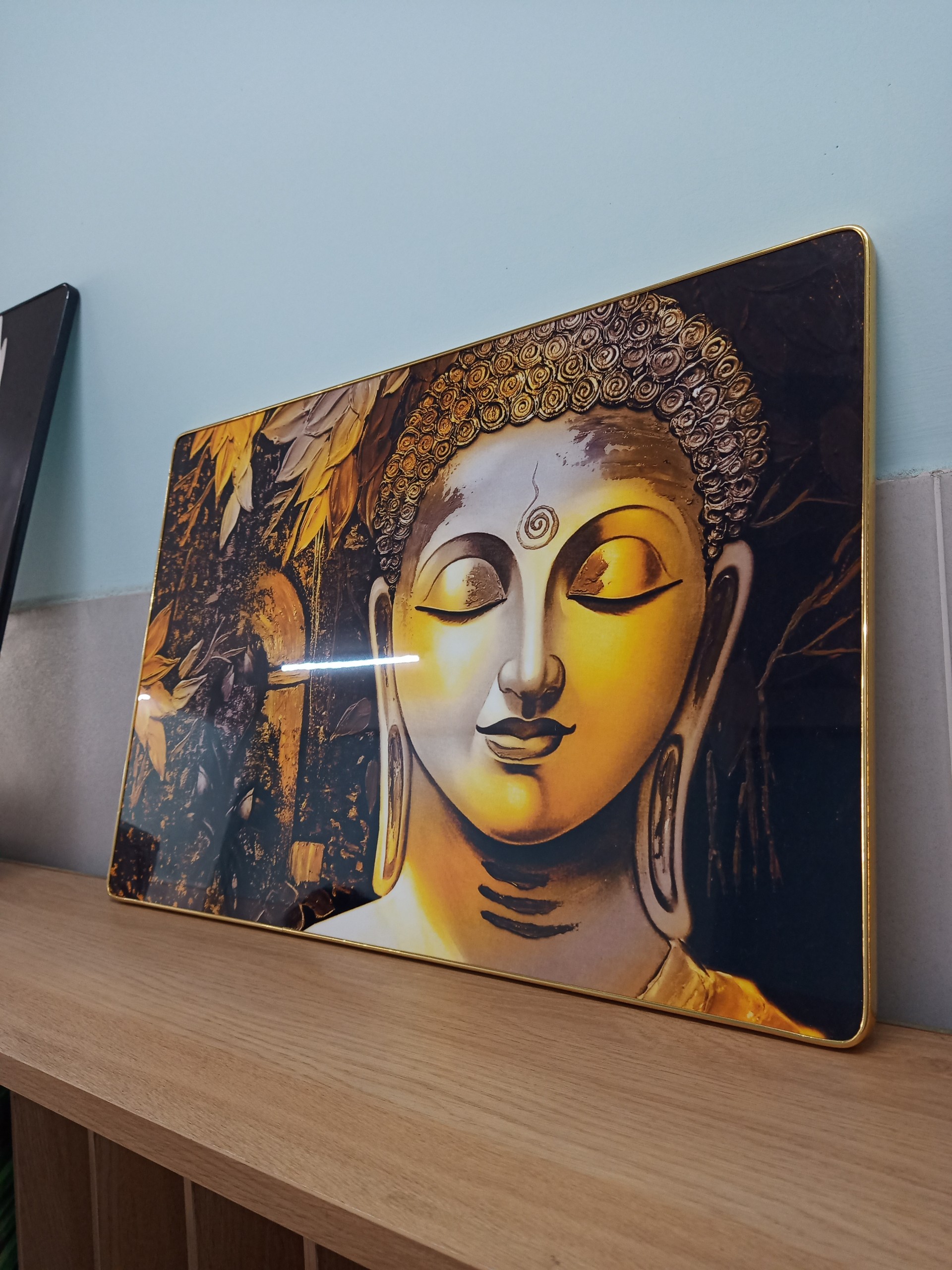 (Xưởng Tranh HCM) Tranh Phật treo tường Phật Thích Ca tranh canvas có khung nhiều kích thước Tranh Phật tráng gương đẹp tặng kèm đinh