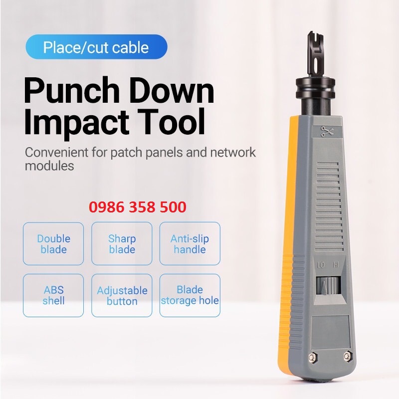 Tool nhấn Dây mạng Cat5, Cat6 cao cấp