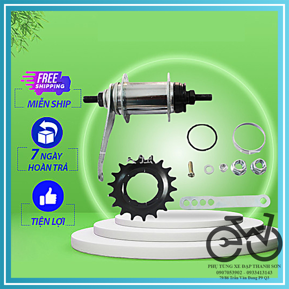 Đùm Sau Xe Đạp FIXED GEAR Single (Moay Ơ)  32/36 lỗ CAO CẤP