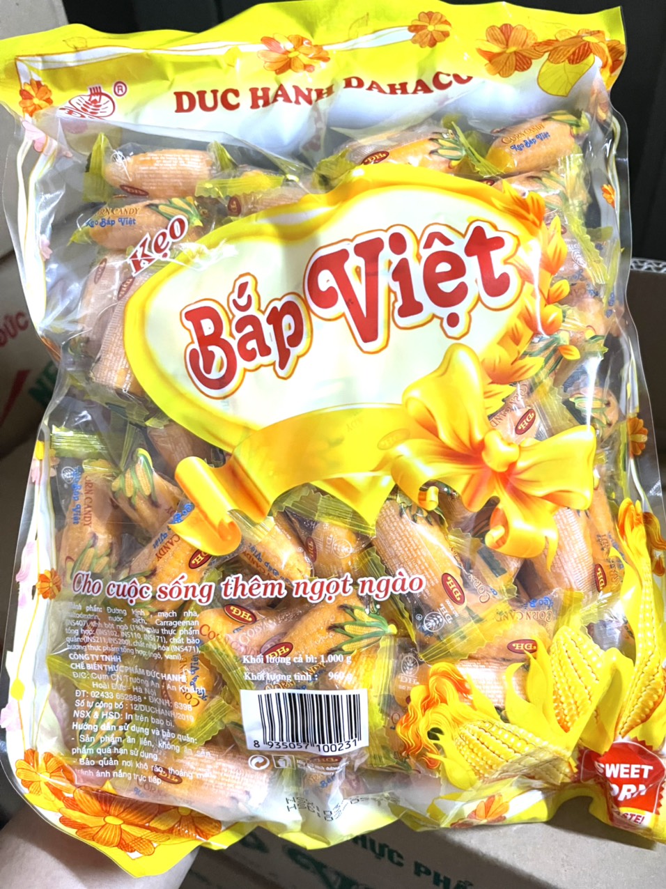 KẸO DẺO NGÔ BẮP VIỆT 1KG - ĐỨC HẠNH
