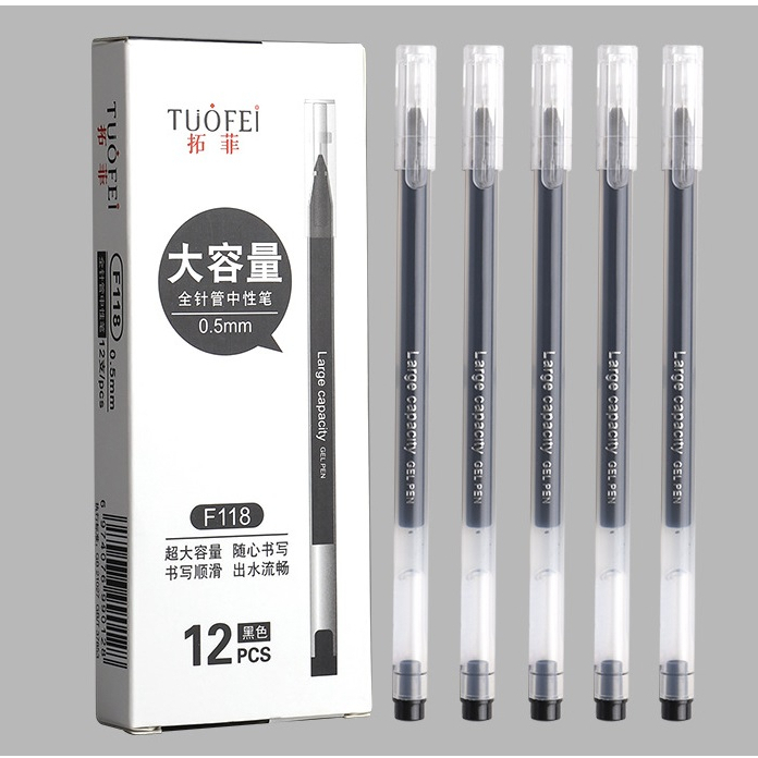 Bút gel mực nước văn phòng màu xanh - ngòi 0.5mm - mực đều viết đẹp khô nhanh