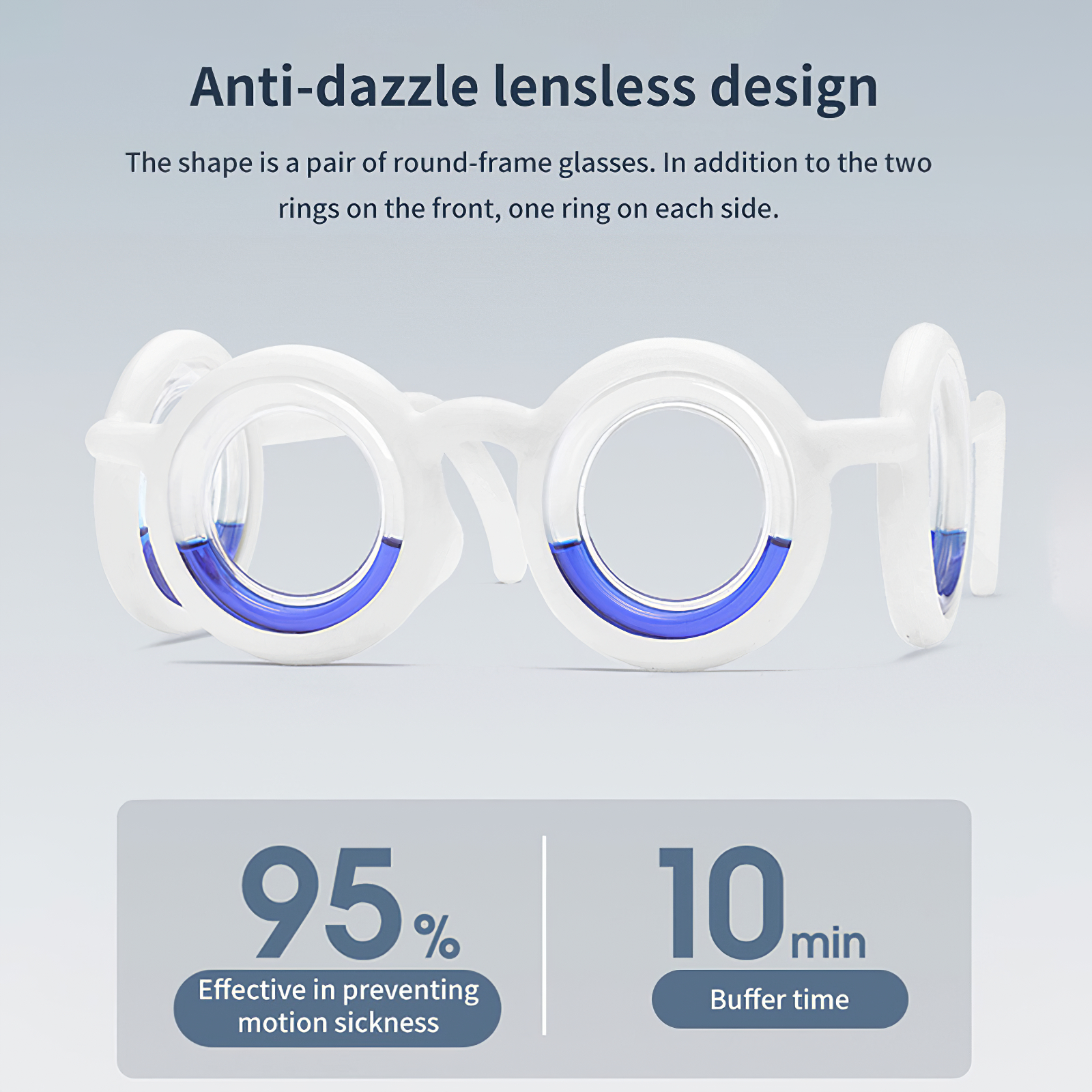 NEW Anti Motion Sickness Glasses Physical Technology Liquid Carsick