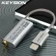 KEYSION ES9318 DSD256 HIFI DAC Headphone Amplifier USB Type C to 3.5mm Audio Adapter 32bit 384kHz Decoder for iPhone 15 Pro Max. 