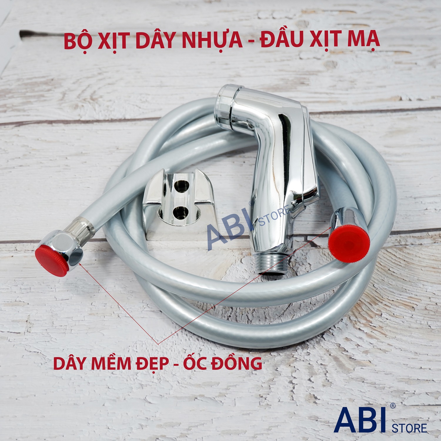 Bộ vòi xịt vệ sinh toilet liền khối mạ, Xịt sàn, xịt xí, xịt bồn cầu