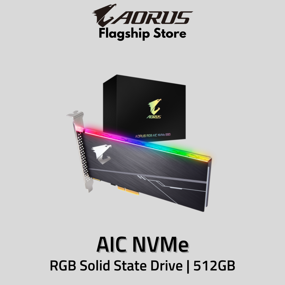AORUS RGB AIC NVMe SSD Storage 512GB 1TB Lazada