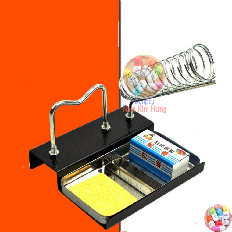 Đế gác mỏ hàn có giá đỡ - nhựa thông - thiếc hàn - hút thiếc