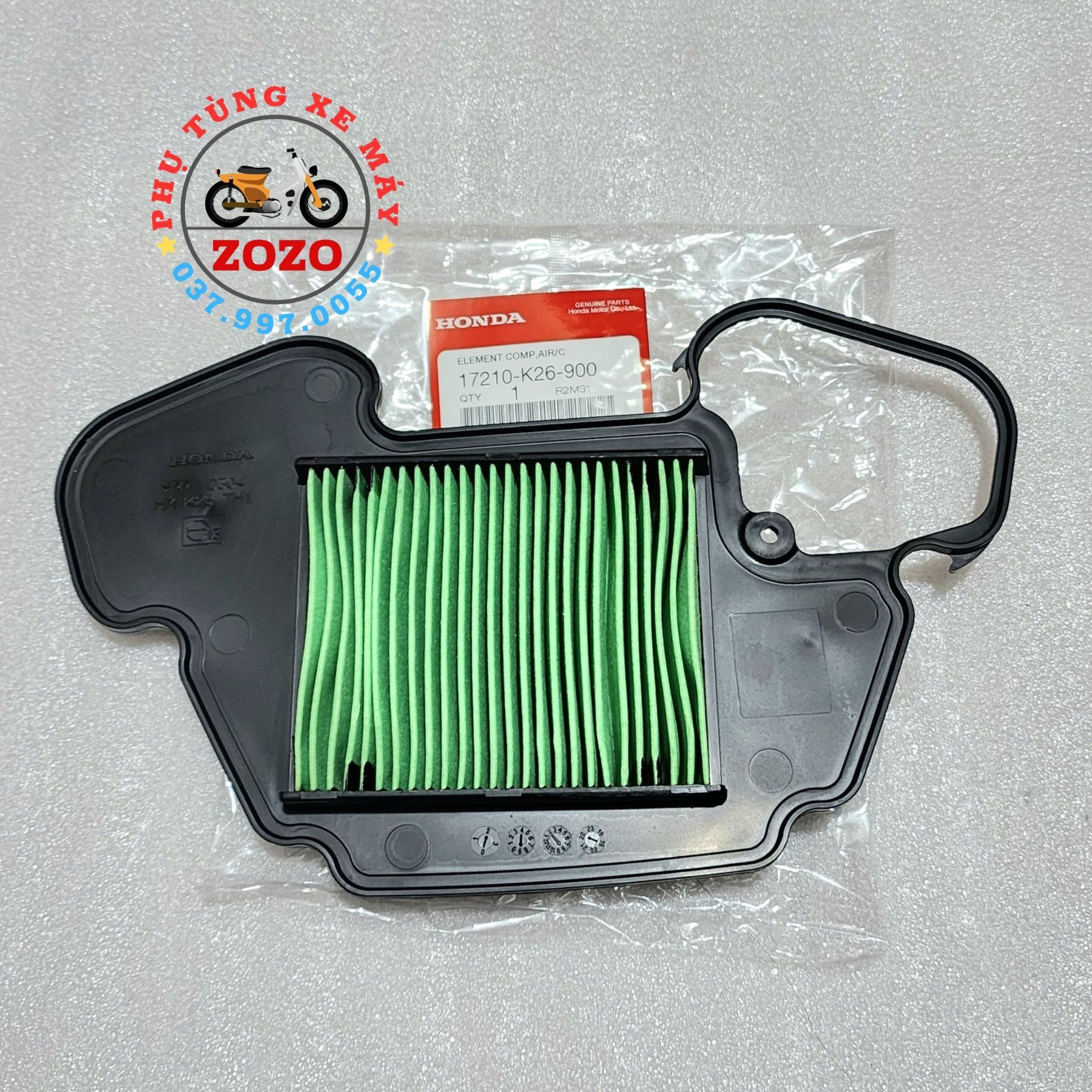 Lọc gió msx 125 zin honda thái lan - 17210-k26-900