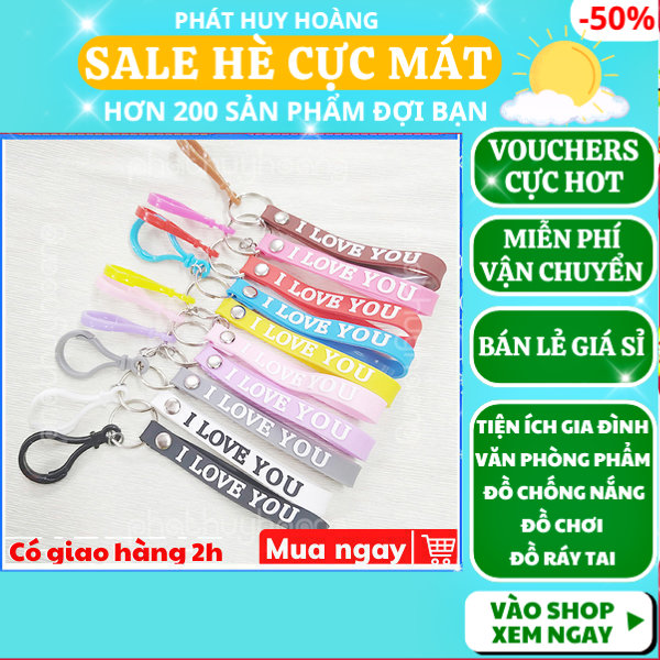 Combo 2 móc khóa dây màu ngẫu nhiên, dây móc khóa xe đẹp giá rẻ, móc chìa khóa cặp dây đơn giản, móc khóa xe máy cực chất, móc khóa dễ thương bằng silicon, móc khóa cute mini có dây nhiều màu, Phát Huy Hoàng