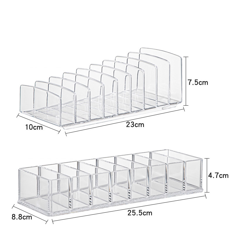 KS trong suốt Acrylic phòng ngủ mỹ phẩm lưu trữ hộp đa lưới đèn để bàn mặt hàng sang trọng nhựa đa chức năng giá lưu trữ