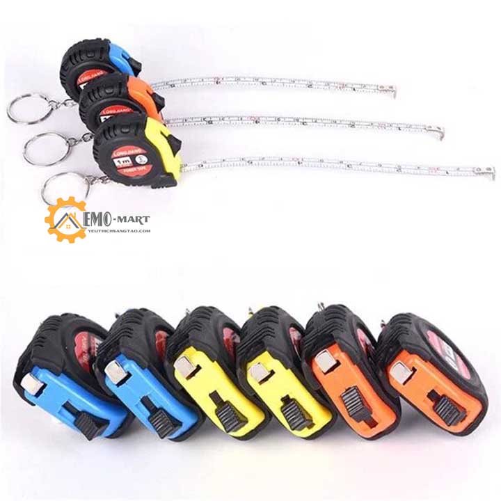 Móc khóa thước rút mini 1 mét