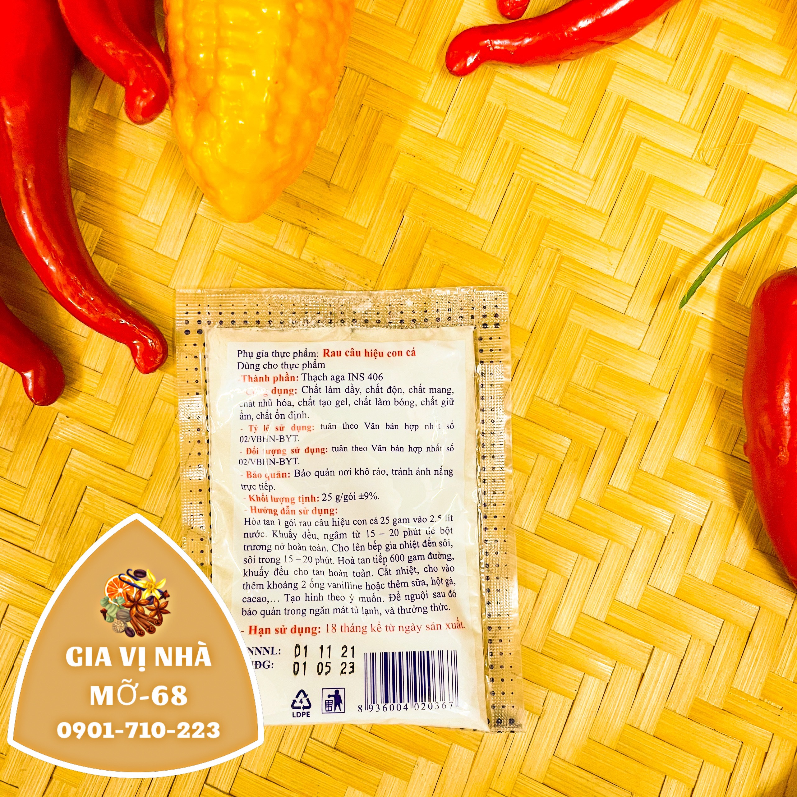 RAU CÂU CÁ GIÒN HIỆP LONG 10GR