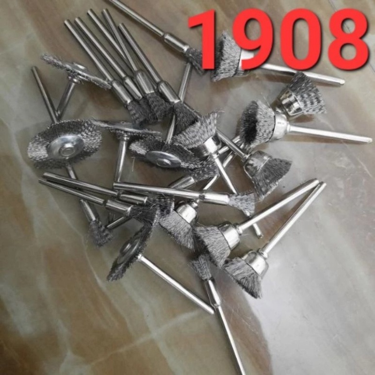 Chổi sắt mài đánh gỉ cho máy mài khoan mini cầm tay
