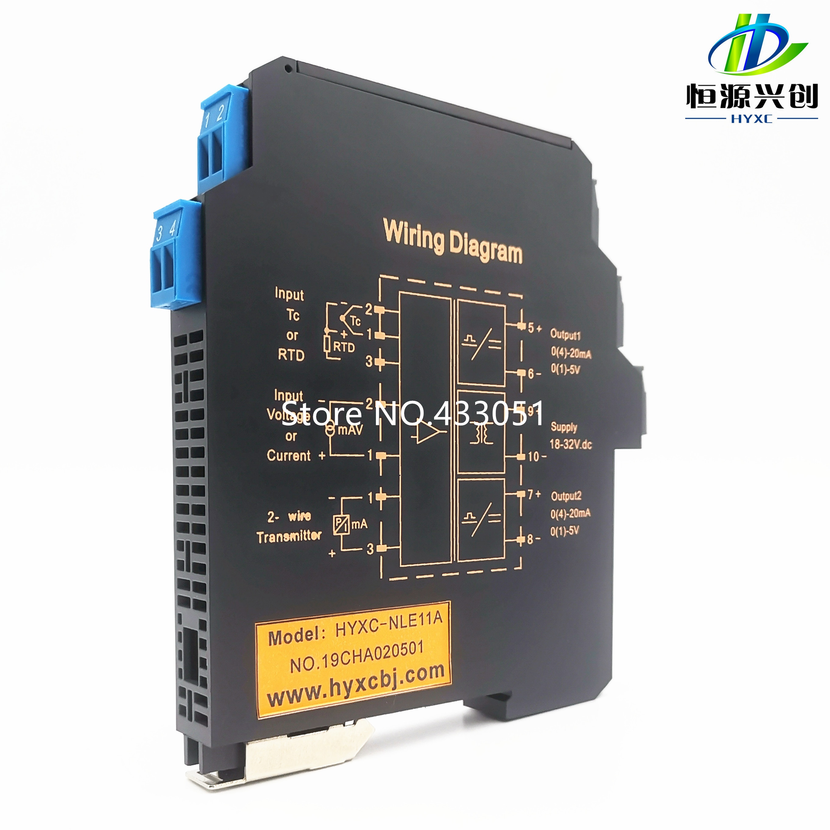 Ultra-Thin Signal Isolation Transmitter Current, Transmitter Multi-Input, Multi-Output 4-20MA, 0-5V, 0-10V, Power Supply