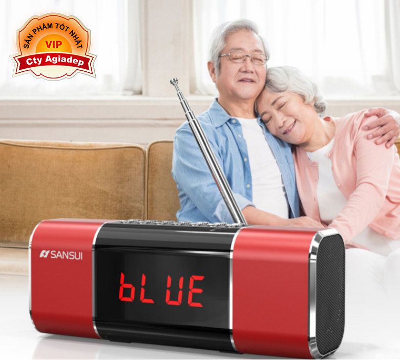 Loa bluetooth không dây Hàng hiệu Sansui - Âm thanh chuẩn đẳng cấp Nhật bản (loa vi tính di động mini) D11