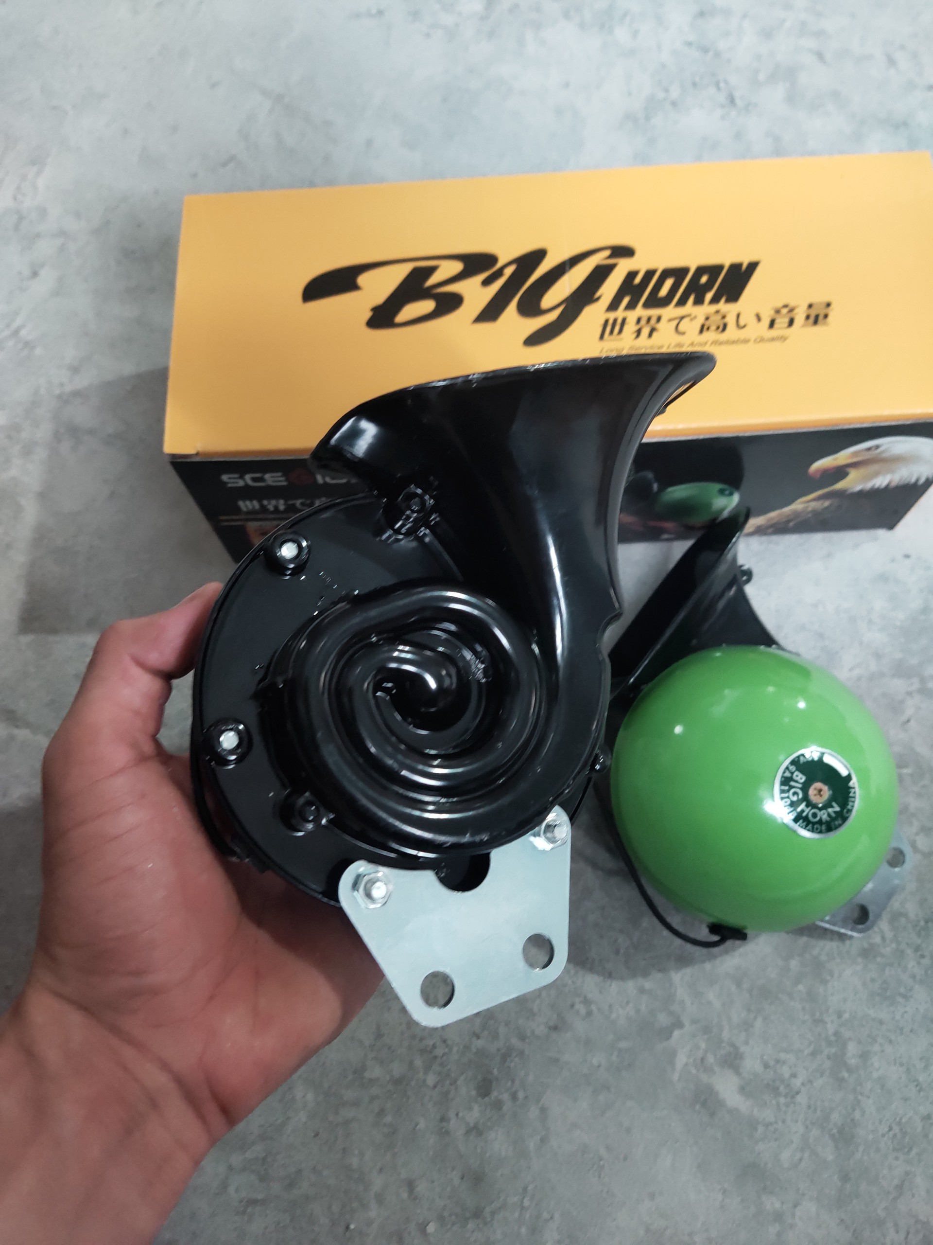 Còi sên đại bàng đôi to 12v 24v siêu to cho xe tải