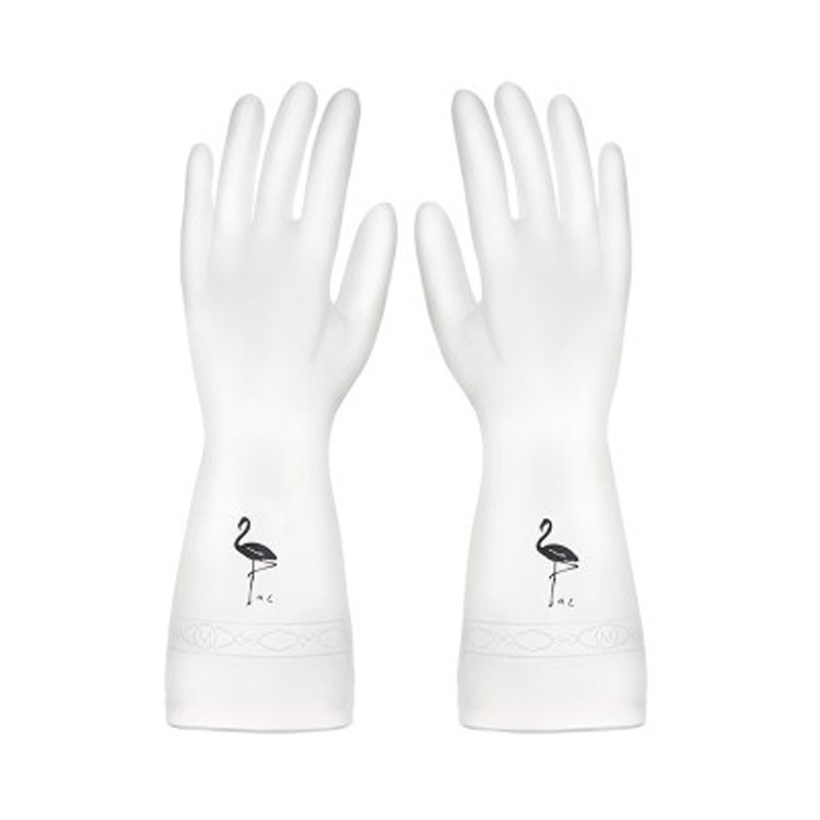 Home Rubber Waterproof Thickened Plastic Gloves Kitchen Clean and Durable Dexterous Hand Laundry Dishes Washing Rubber Gloves