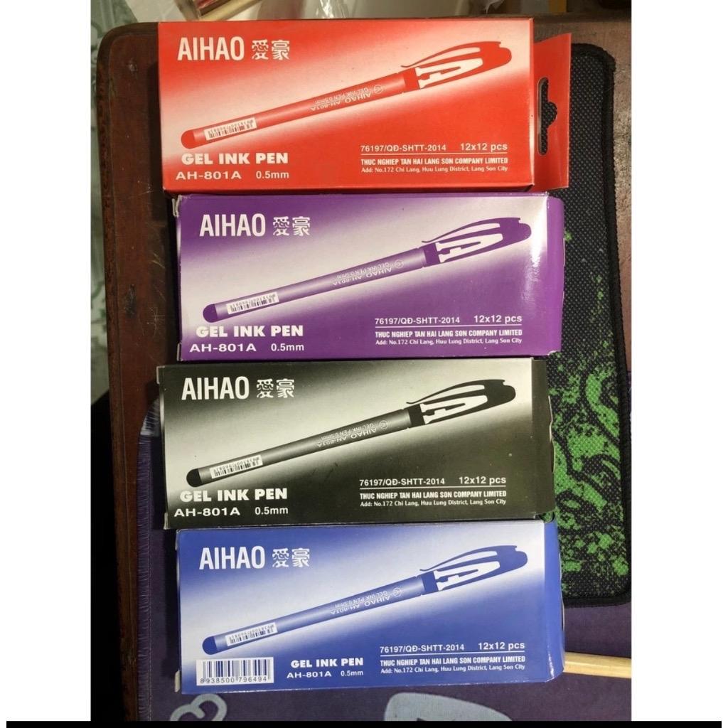 Hộp 12 bút bi nước aihao chữ a đẹp