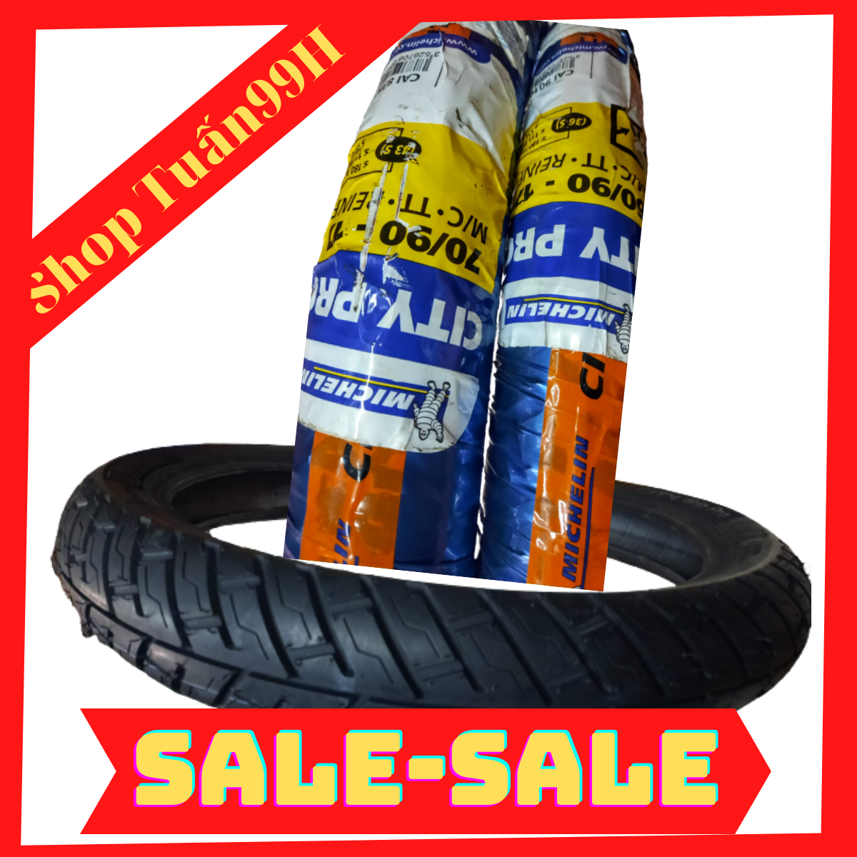 Cặp vỏ MICHELIN CITY PRO không ruột 70/90-17; 80/90-17