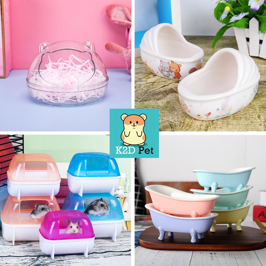 Bồn tắm, Nhà tắm cho hamster