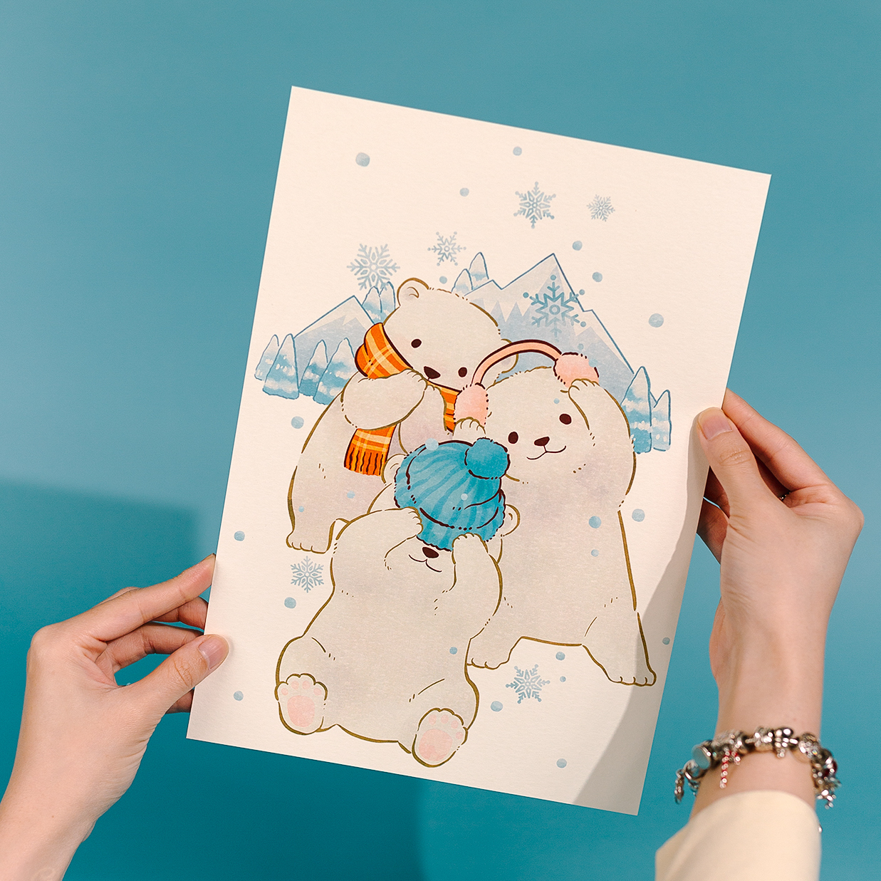 Postcard Wise Trio - Bộ ba khôn ngoan