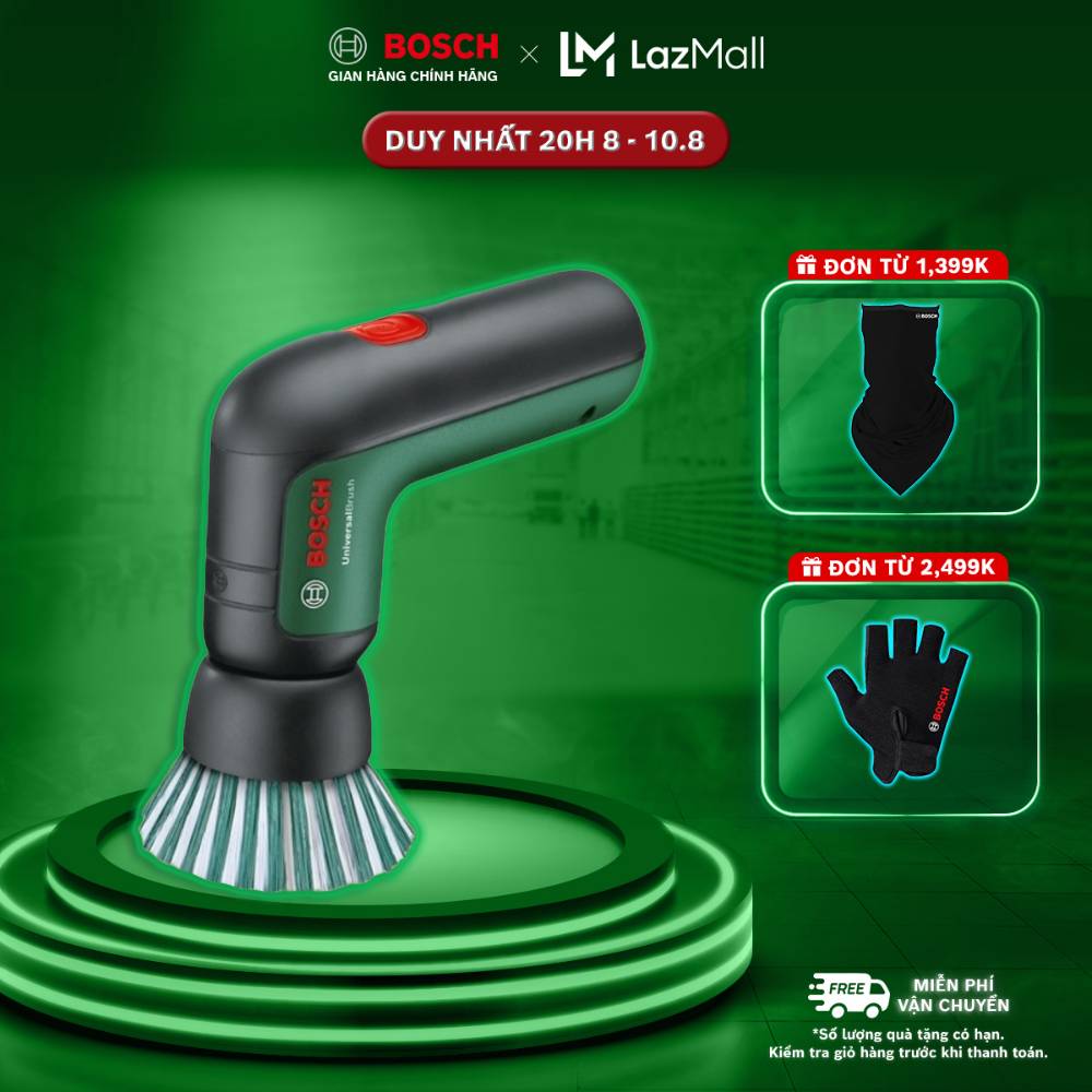 Máy cọ rửa vệ sinh Bosch đa năng dùng pin