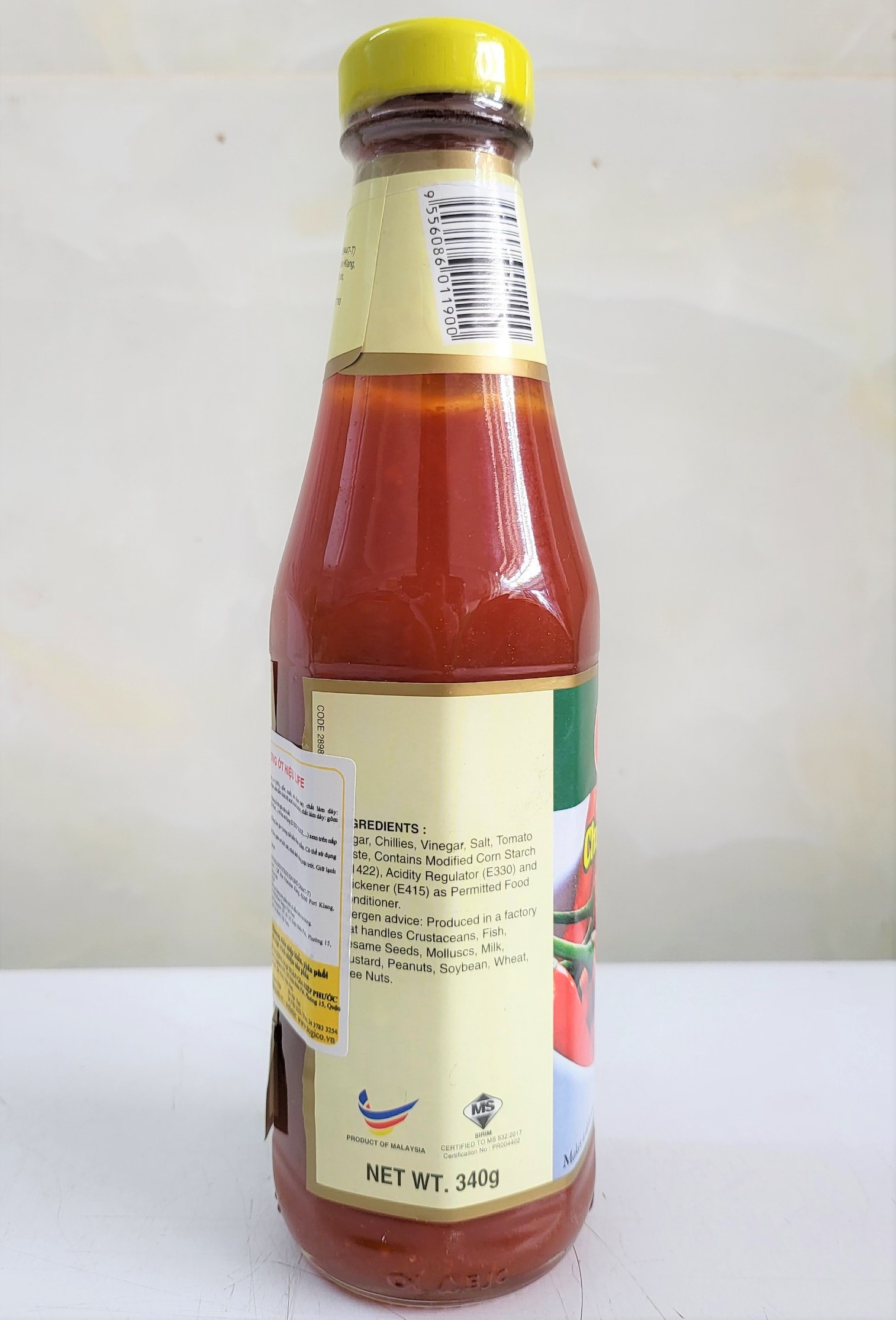 [Chai TT 340g] TƯƠNG ỚT [Malaysia] LIFE Chilli Sauce (halal) (tgc-hk)