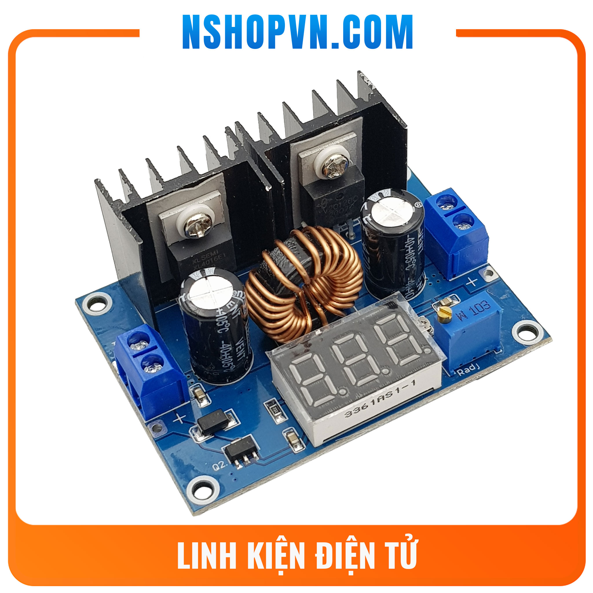 Mạch giảm áp xl4016 8a có hiển thị