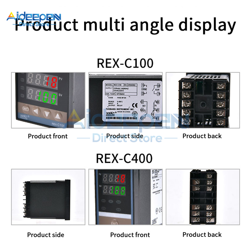C400 Timecode Input 【linfang store】REX-C100 C400 C700 PID Temperature Controller Thermostat ...