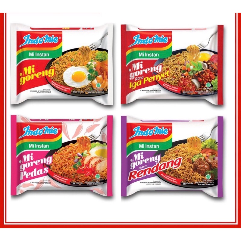 Thùng Mì xào khô Indomie Mi Goreng (40 gói)