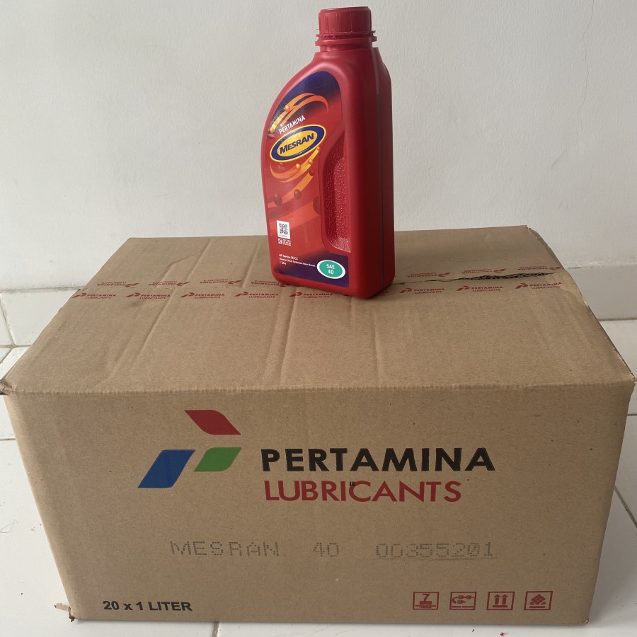 32 /DUS MESRAN 40 1L ISI 20 SAE40 PERTAMINA MESIN OIL OLI MOTOR API SE ...