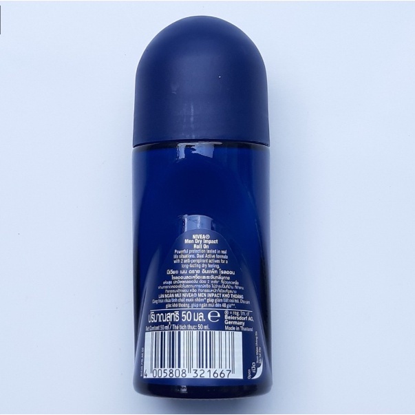 Lăn Ngăn Mùi Nam Nivea Men Khô Thoáng 50Ml