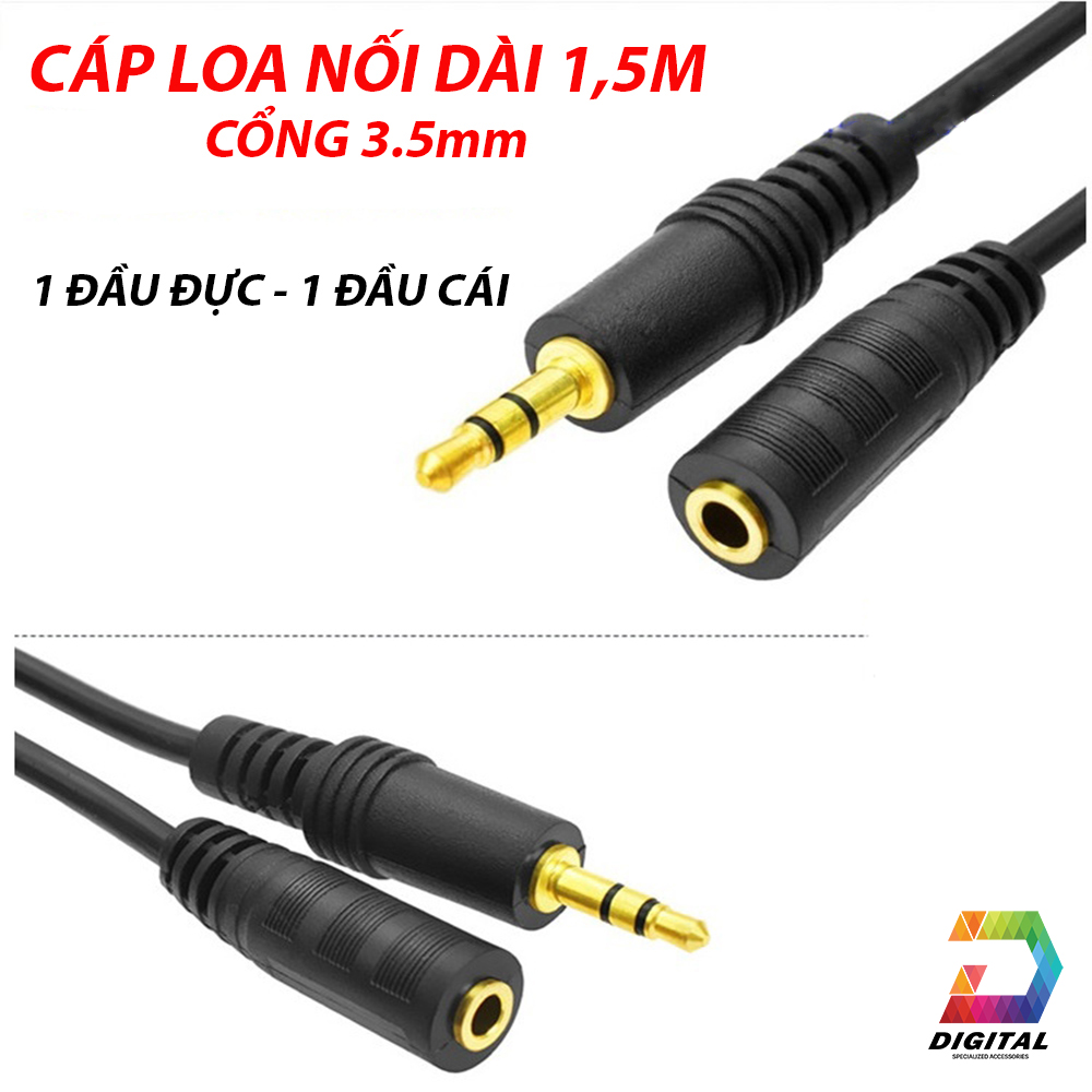 Dây Cáp Loa Nối Dài 1,5 Mét