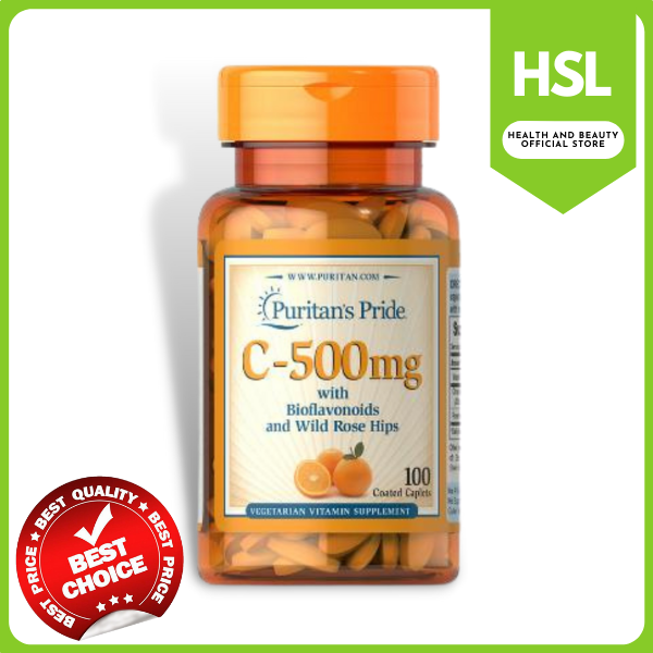 Puritans Pride Timed Release Vitamin C-500mg with Bioflavonoids and ...