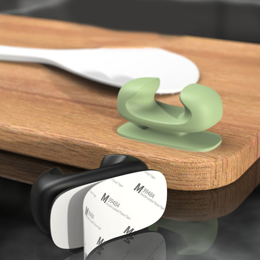 Rice Scoop Storage Holder Spoon Rack Self-adhesive Hook Tableware Storage Rack Spoon Holder Kitchen Organizer Kitchen Utensil