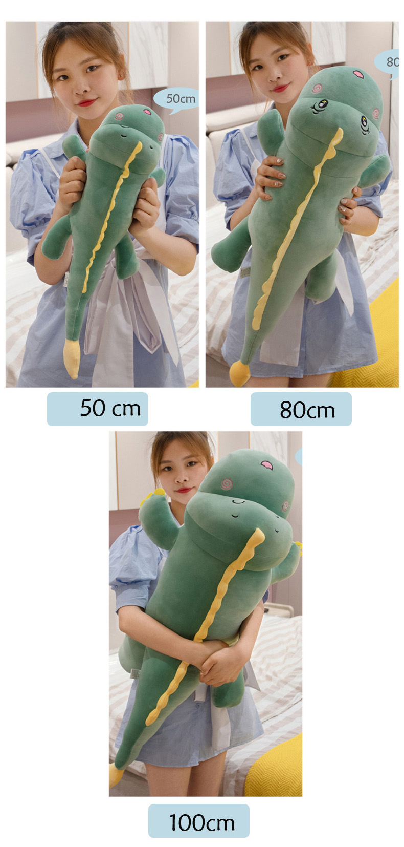 XINLANYASHE [Miễn Phí Vận Chuyển]Khủng long ném Gối búp bê vải lông, búp bê kích thước lớn, búp bê say giấc trẻ em