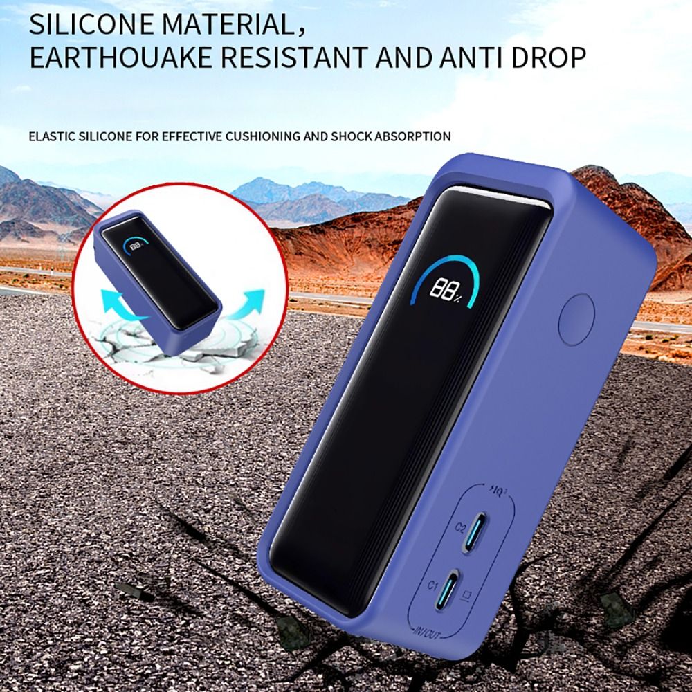 WASTELAND BEAUTY Silicone Protective Case Shockproof Dustproof Shell High Quality Soft Power Supply Cover for Anker Prime 9600mAh 65W Power Bank Travel