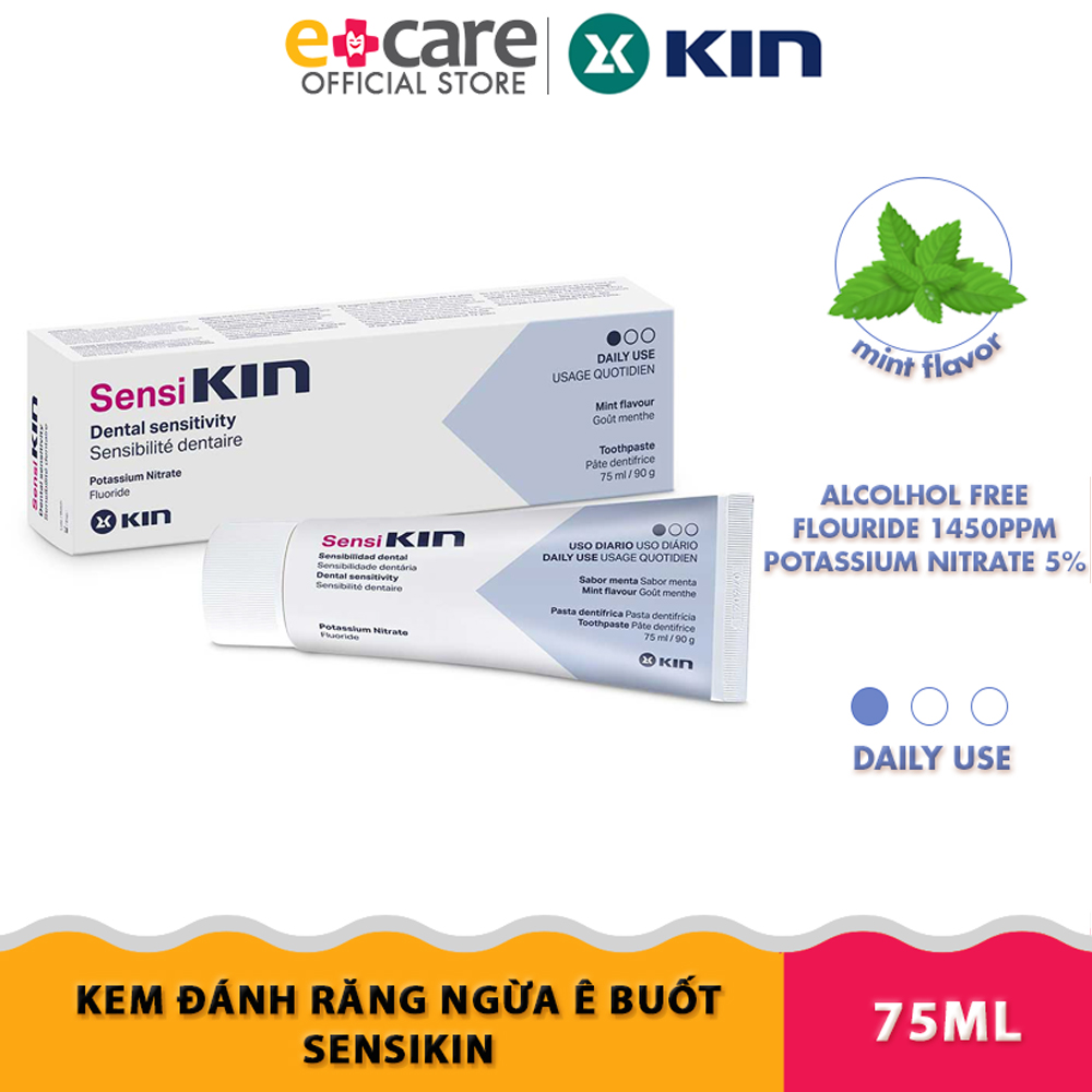 Kem đánh răng ngăn ngừa ê buốt Sensikin 75ml