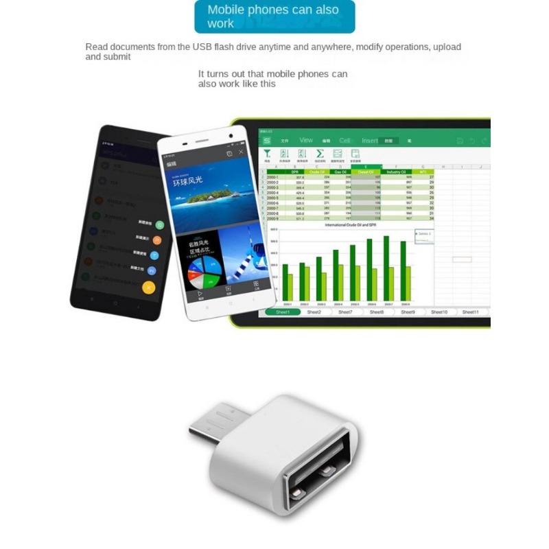 USB2.0 xe buýt để Loại-C điện thoại Android U đĩa Adapter V8 Micro OTG Adapter
