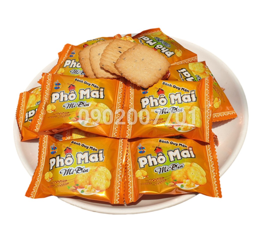 1 Kg Bánh Quy Măn Phô Mai Mè Đen Thơm Ngon - Đồ ăn Vặt Rẻ miễn phí ship