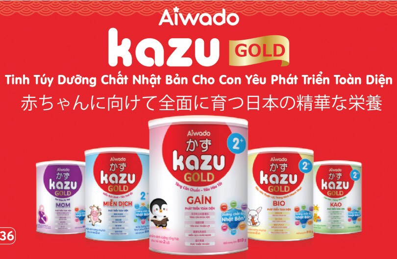 Sữa Kazu gold Miễn dịch số 0+,1+,2+ (810g).....HSD 2026